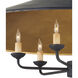Brussels 6 Light 36 inch French Black Pendant Ceiling Light